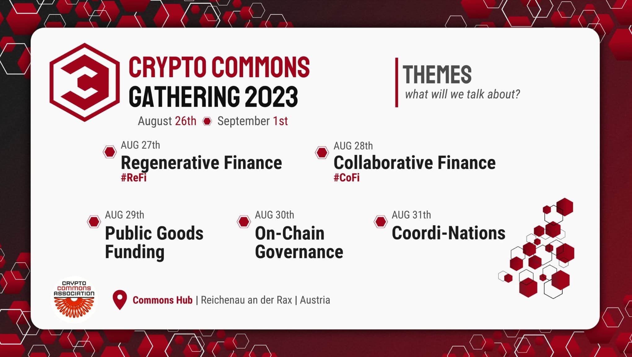 <p>Crypto Commons Gatherings</p>