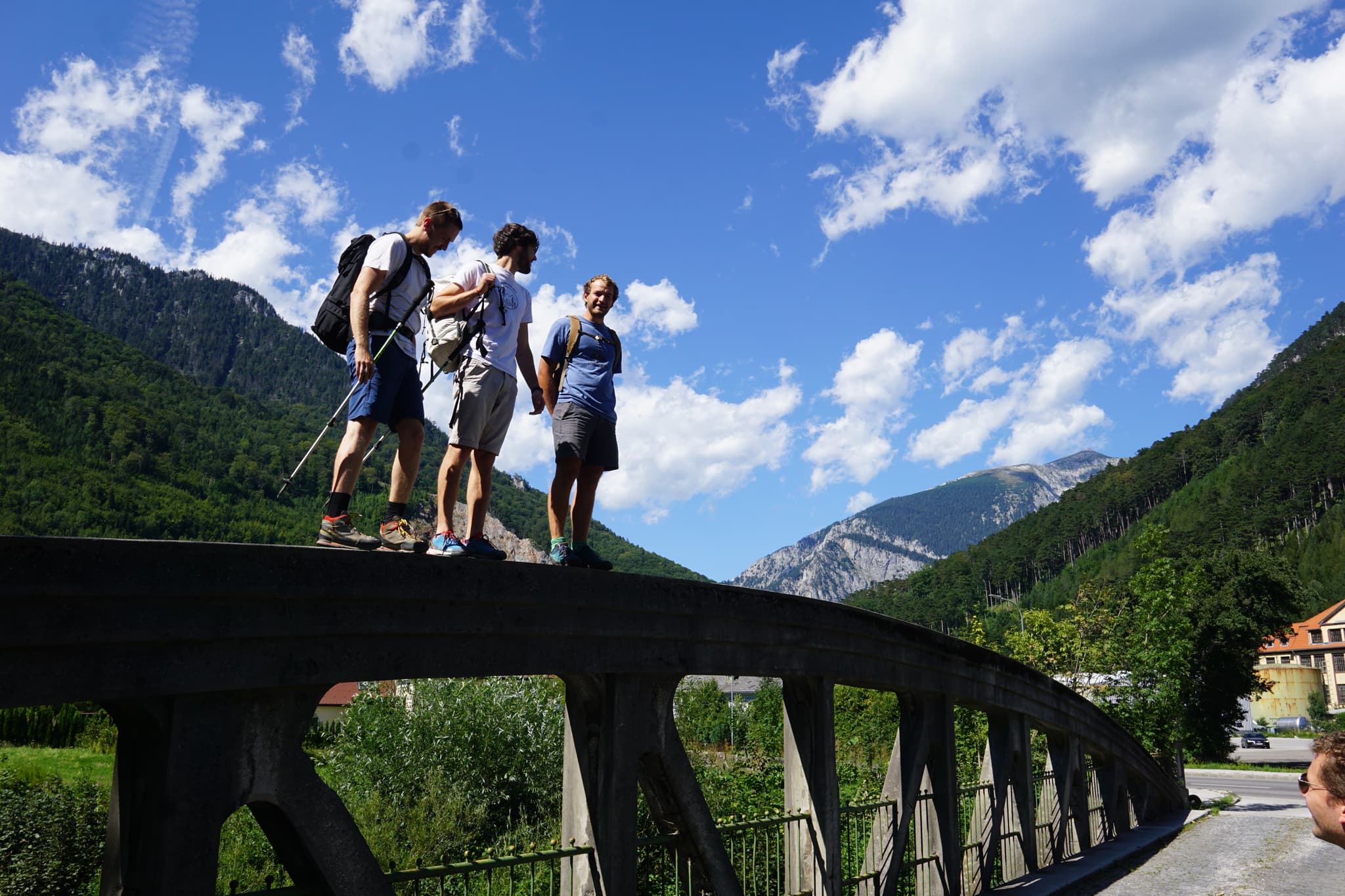 <p style="text-align: center">Getting ready for the hike!</p>
